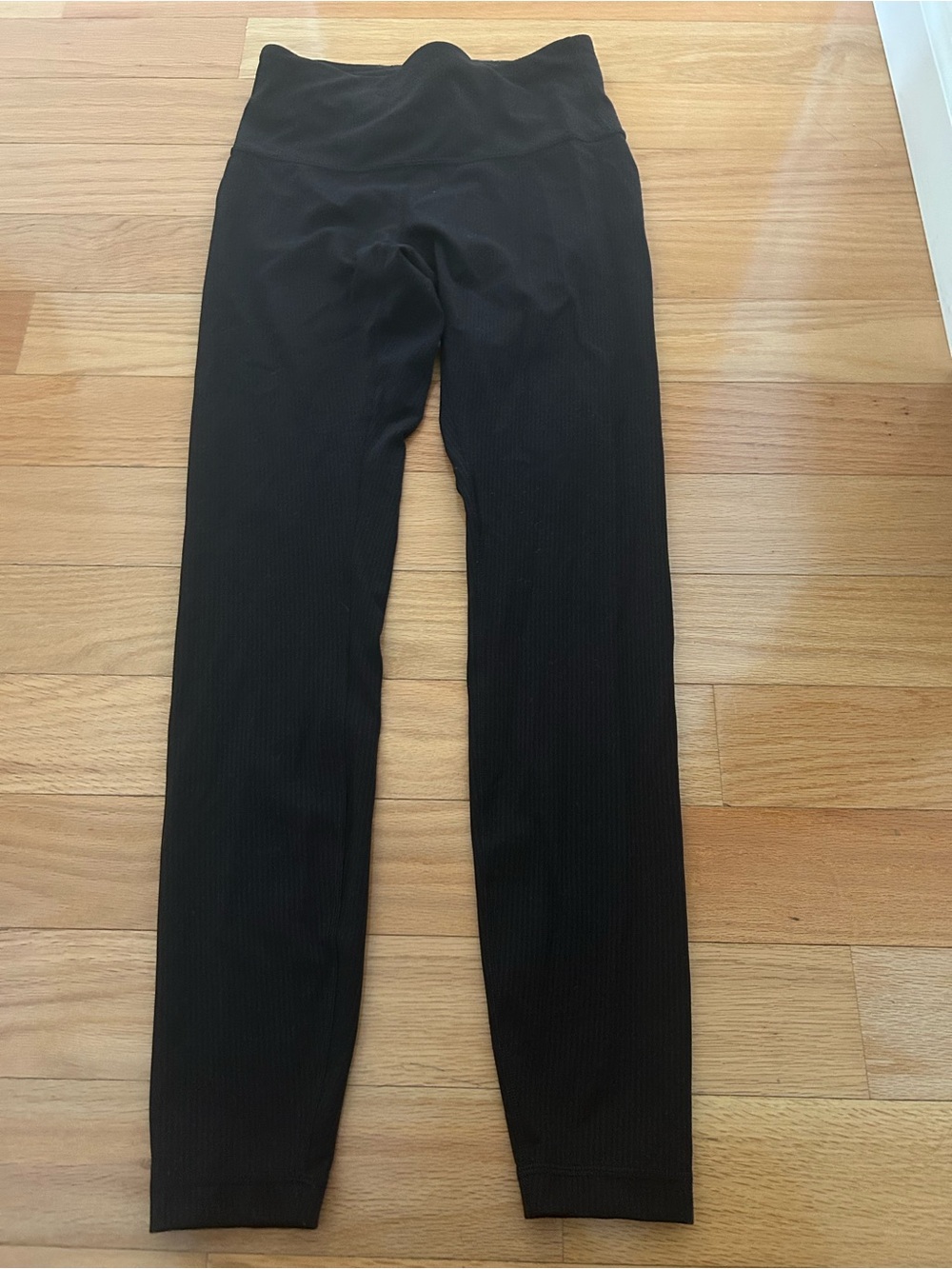 Black Ribbed align 28 women Performance Pants